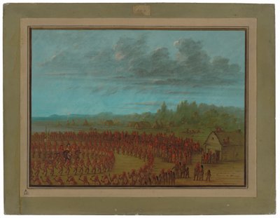 Dança de Guerra dos Saukies de George Catlin