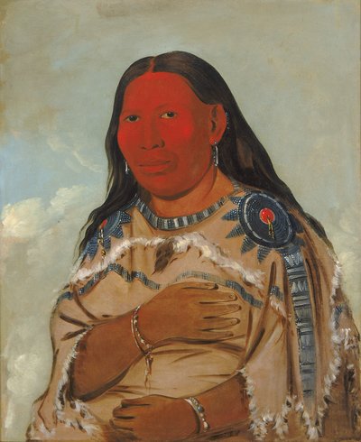 Esposa de Dois Corvos, 1832. de George Catlin
