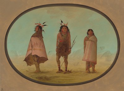 Yntah Curandeiro, um Guerreiro e uma Mulher, 18551869. de George Catlin