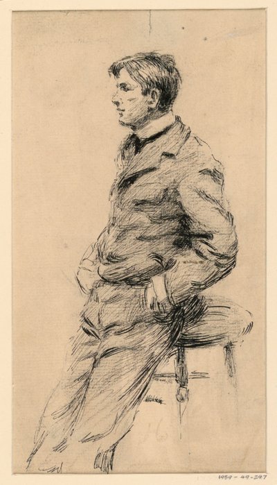 Esboço de um jovem de George Charles Aid
