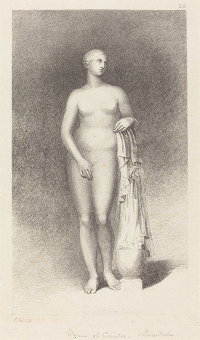 Vênus de Cnidos, de Praxíteles de George Childs after John Flaxman