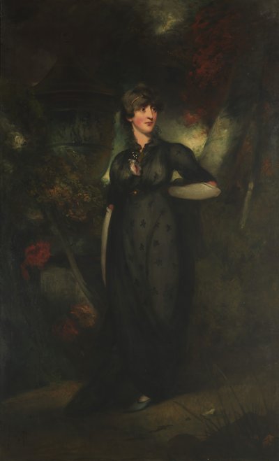 A Sra. Whaley morreu em 1798, Ilha de Man. de George Chinnery