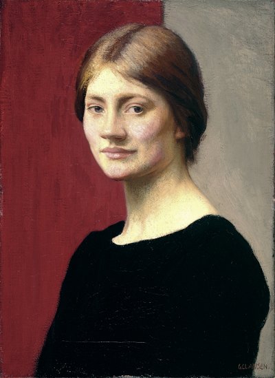 Uma garota de preto de George Clausen