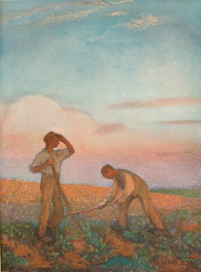 Hoeing, c1872-1911, 1911 de George Clausen