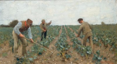 Cavando a terra de George Clausen