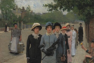 Schoolgirls de George Clausen