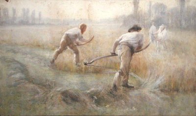 Cercadura (aguarela sobre papel) de George Clausen