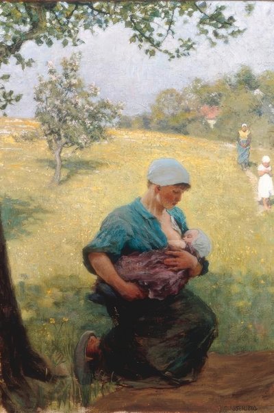 Tempo de primavera de George Clausen