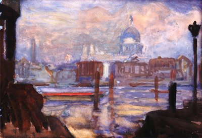 São Paulo em novembro (bodycolour e aquarela sobre papel) de George Clausen