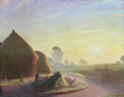 Nascer do sol em setembro de George Clausen