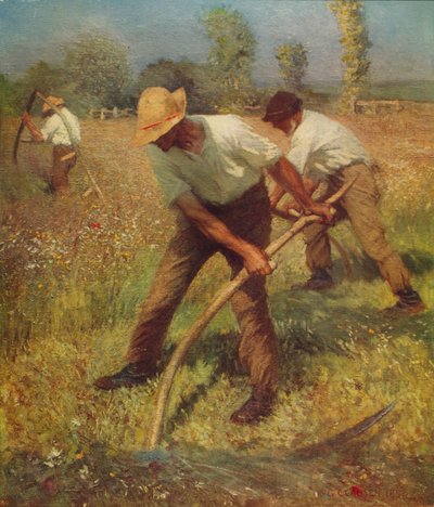 Os cortadores de grama, c1891, c1915 de George Clausen