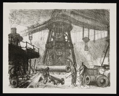 A grua radial de George Clausen