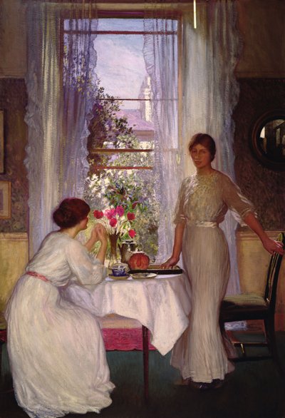 A Janela (óleo sobre tela) de George Clausen