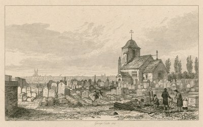 Igreja velha de St Pancras, Londres de George Cooke