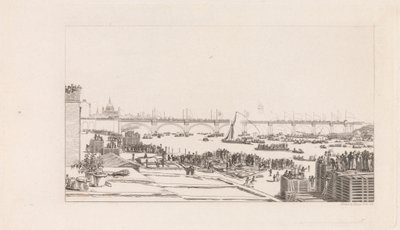 Abertura da Ponte de Waterloo de George Cooke