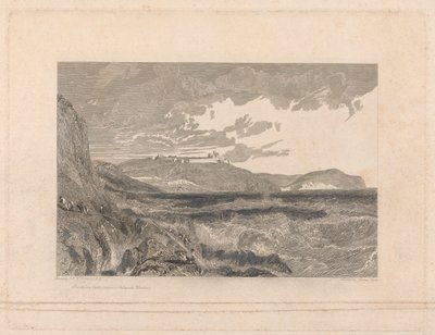 Castelo de Pendennis e Entrada do Porto de Falmouth de George Cooke