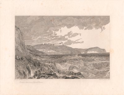 Castelo de Pendennis e Entrada do Porto de Falmouth de George Cooke