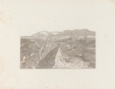 O Fórum Romano a partir da Torre do Capitólio de George Cooke