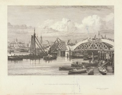 As Obras da Nova Ponte de Londres de George Cooke