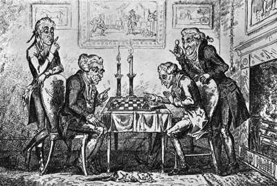 Um Jogo de Xadrez de George Cruikshank
