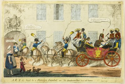 Uma visita de R-Y-L a uma capital estrangeira de George Cruikshank