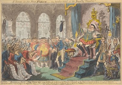 Uma Cena na Nova Farsa - como Actuado no Royalty Theatre! de George Cruikshank