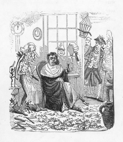 Nos barbeiros (gravura) de George Cruikshank