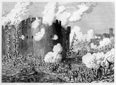 Ataque ao Monte de Bronze por Lord Guilford Dudley, 1554 1840 de George Cruikshank