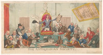 Versammlung der Society of Antiquaries de George Cruikshank