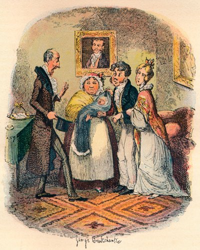 Batizado de Bloomsbury, c1900 de George Cruikshank