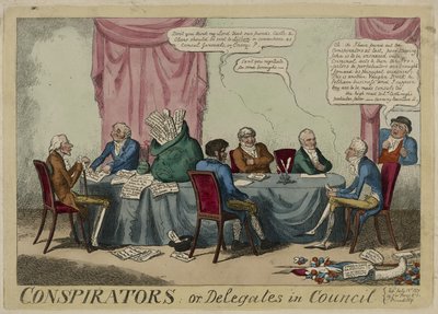 Conspiradores, publicado em 1º de julho de George Cruikshank