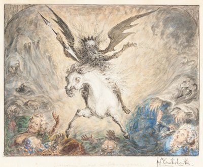 "Crinolina" - e as consequências [reto] de George Cruikshank