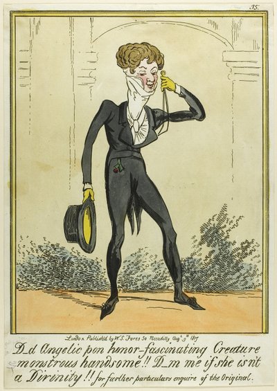 D_d Angelic pon honor-Fascinating Creature Monstrous Handsome!! de George Cruikshank