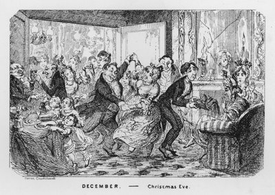Dezembro, véspera de Natal (gravura) de George Cruikshank