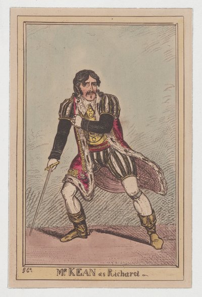 Edmund Kean como Ricardo III, ca. 1814., c. 1814. de George Cruikshank