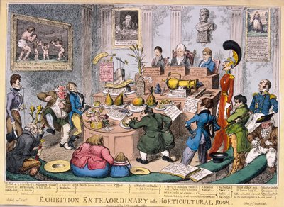 Exposição na Royal Horticultural Society, Londres, 1826 de George Cruikshank