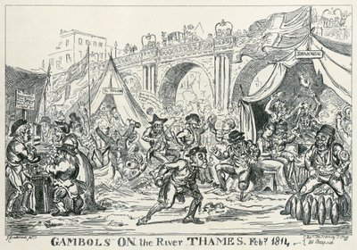 Gambols on the River Thames, Fev 1814