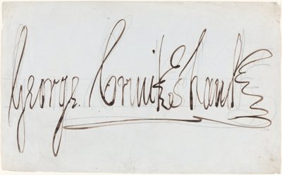 George Cruikshank (assinatura decorativa) de George Cruikshank