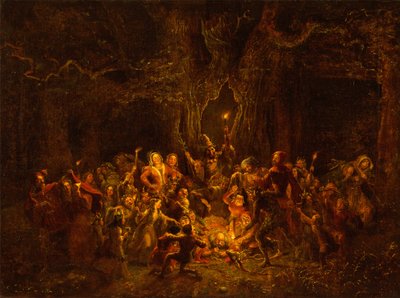 Carvalho de Herne de "The Merry Wives of Windsor", V, v de George Cruikshank