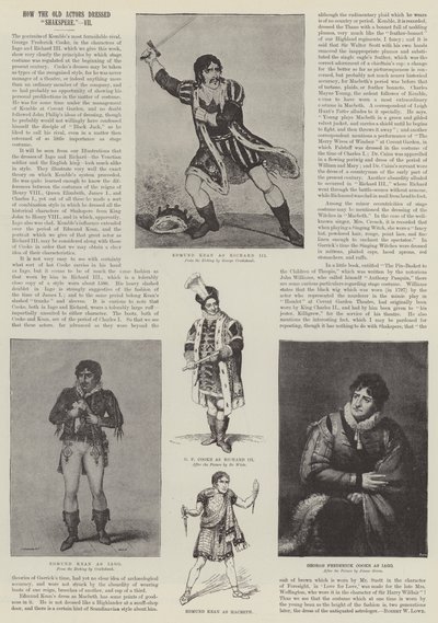 Como os antigos atores vestiram Shakspere de George Cruikshank