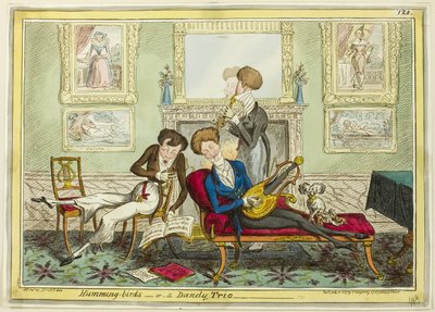 Pássaros cantarolando, ou Um Trio Dandy de George Cruikshank