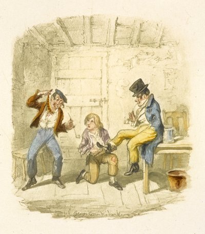 Ilustração para "Oliver Twist" de George Cruikshank