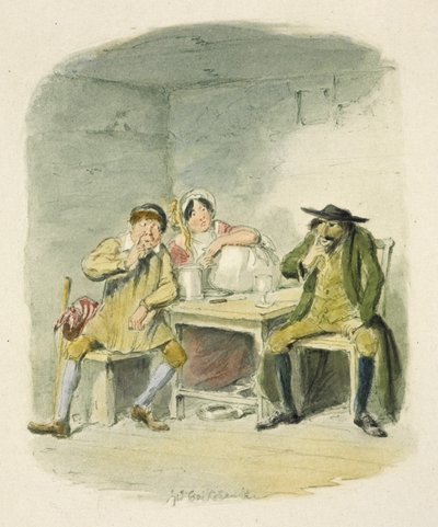 Ilustração para "Oliver Twist" de George Cruikshank