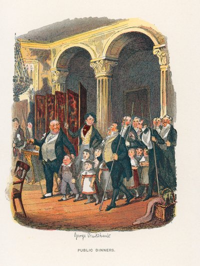 Ilustração para esboços por Boz de George Cruikshank