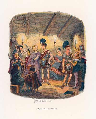 Ilustração para esboços por Boz de George Cruikshank