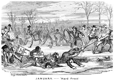 Janeiro - Hard Frost, século XIX. de George Cruikshank