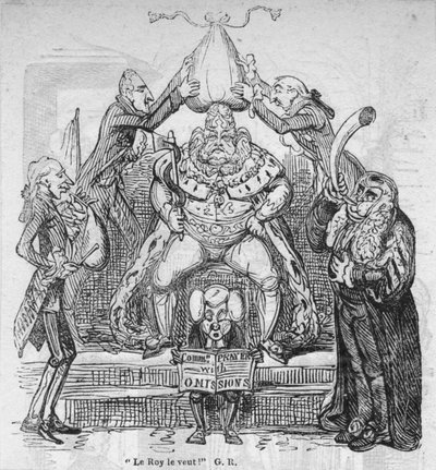 Le Roy quer isso! GR, c1820. de George Cruikshank