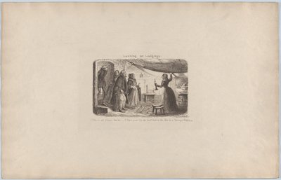 Procurando Hospedagem, 1851., 1851. de George Cruikshank