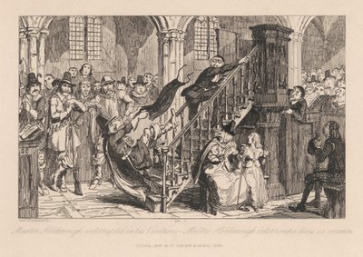 O senhor Holdenough interrompido na sua vocação de George Cruikshank
