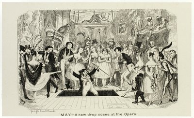 maio - A New Drop Scene at the Opera from George Cruikshank